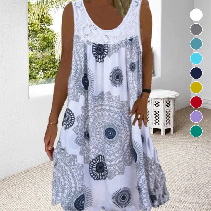 Padina™ | Casual Summer Sleeveless Dress With Print