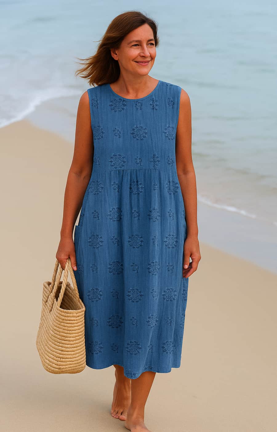 Saphyria™ | Elegant Midi Dress