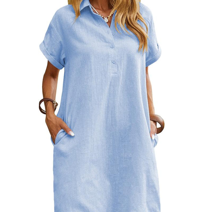 Ameline™ | Relaxed Short Sleeve Summer Dress