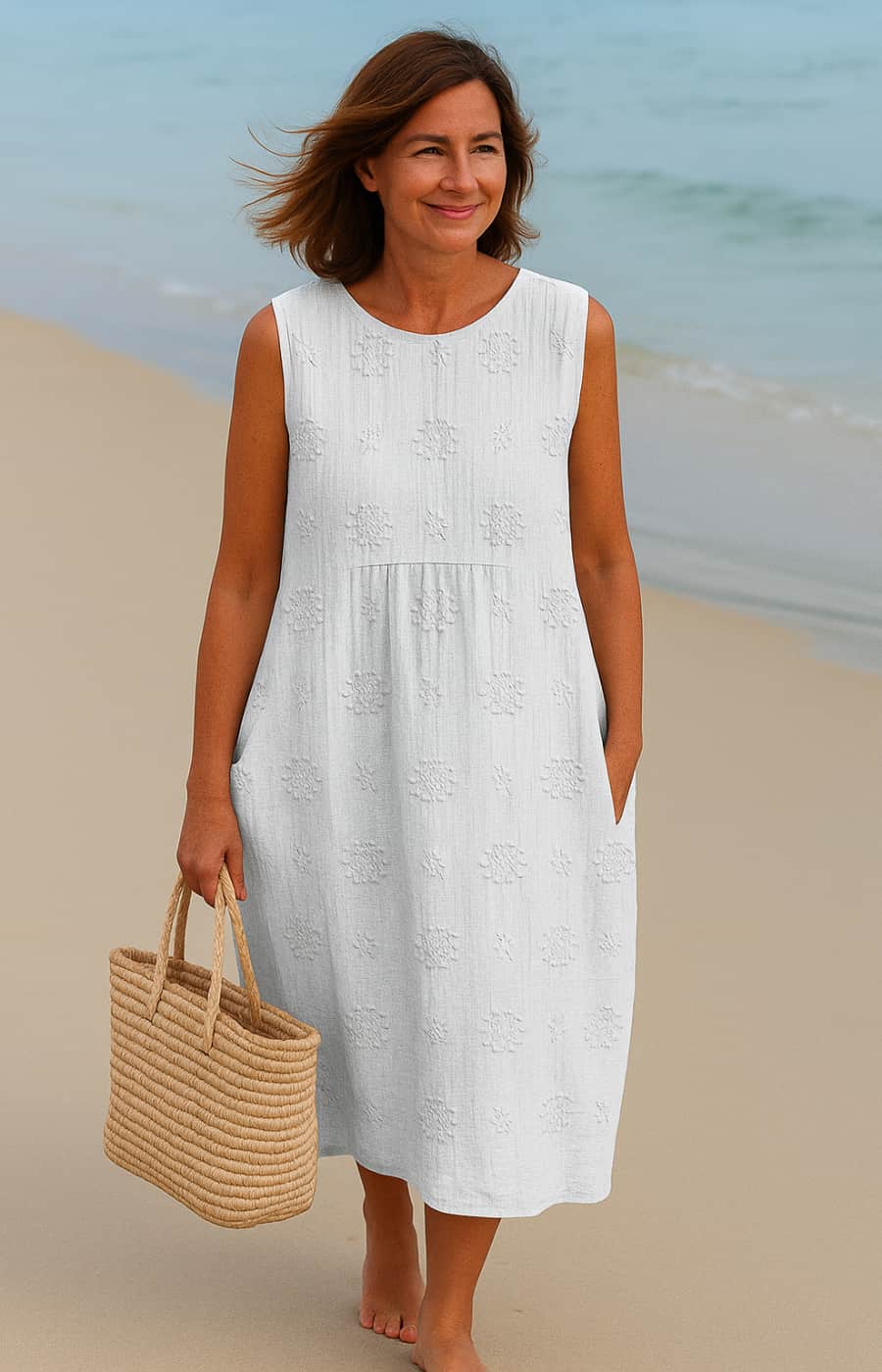 Saphyria™ | Elegant Midi Dress