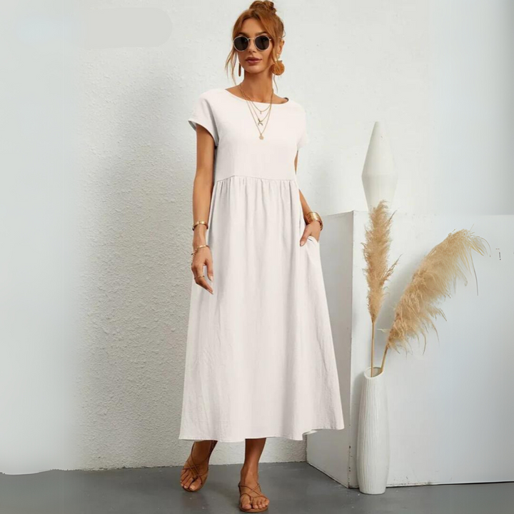 Miraelle™ | 100% Cotton Everyday Midi Dress
