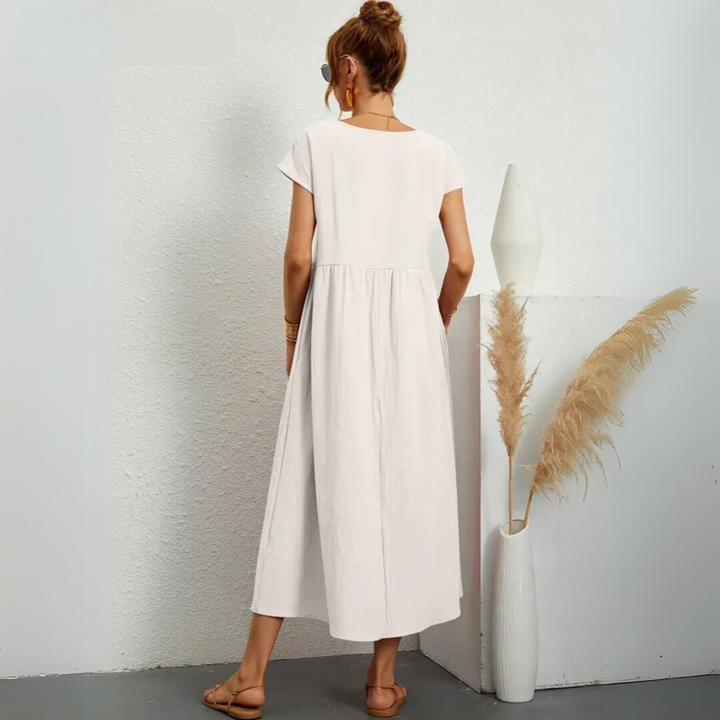 Miraelle™ | 100% Cotton Everyday Midi Dress