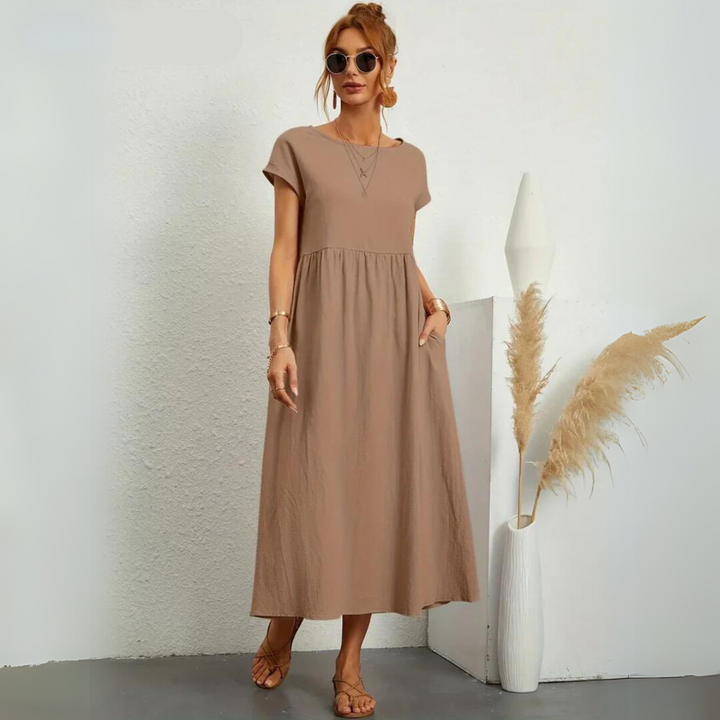 Miraelle™ | 100% Cotton Everyday Midi Dress