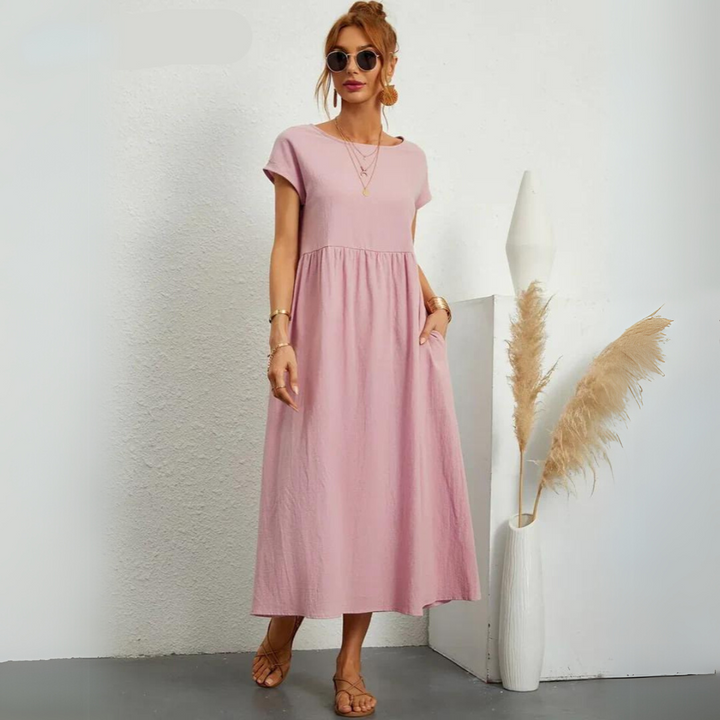 Miraelle™ | 100% Cotton Everyday Midi Dress