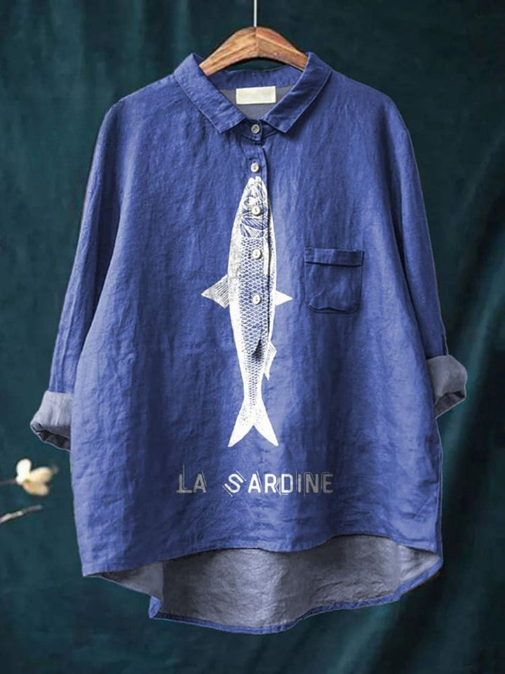Sardina™ | Fish Graphic Cotton Shirt