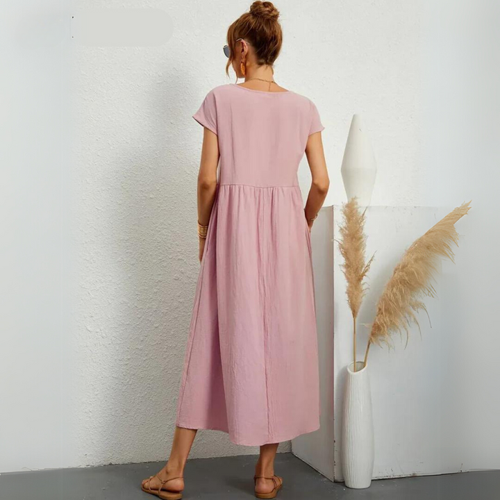 Miraelle™ | 100% Cotton Everyday Midi Dress