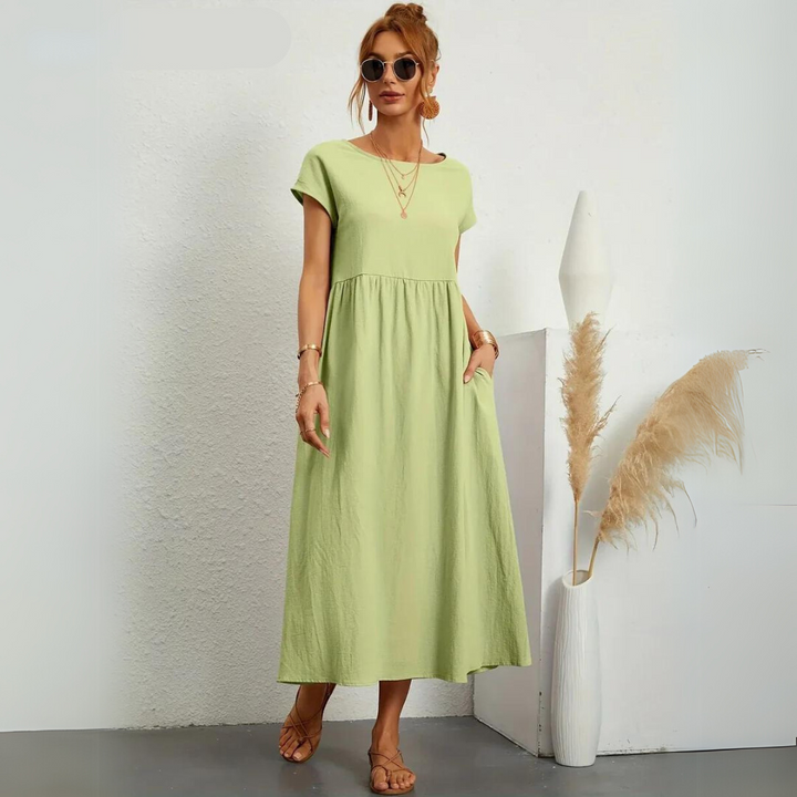 Miraelle™ | 100% Cotton Everyday Midi Dress