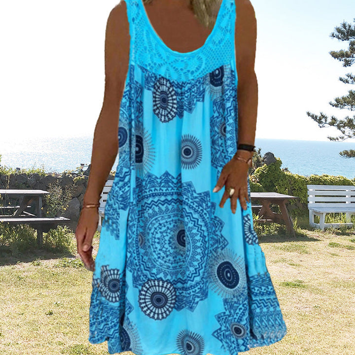Padina™ | Casual Summer Sleeveless Dress With Print