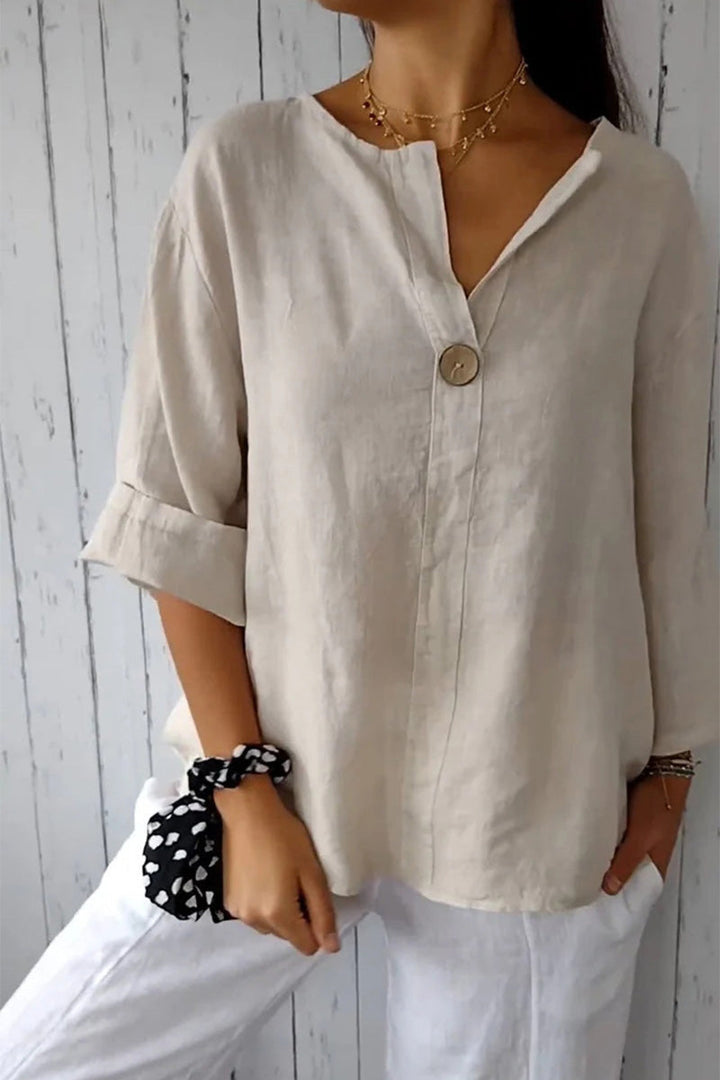 Clara™ | Linen Button Shirt