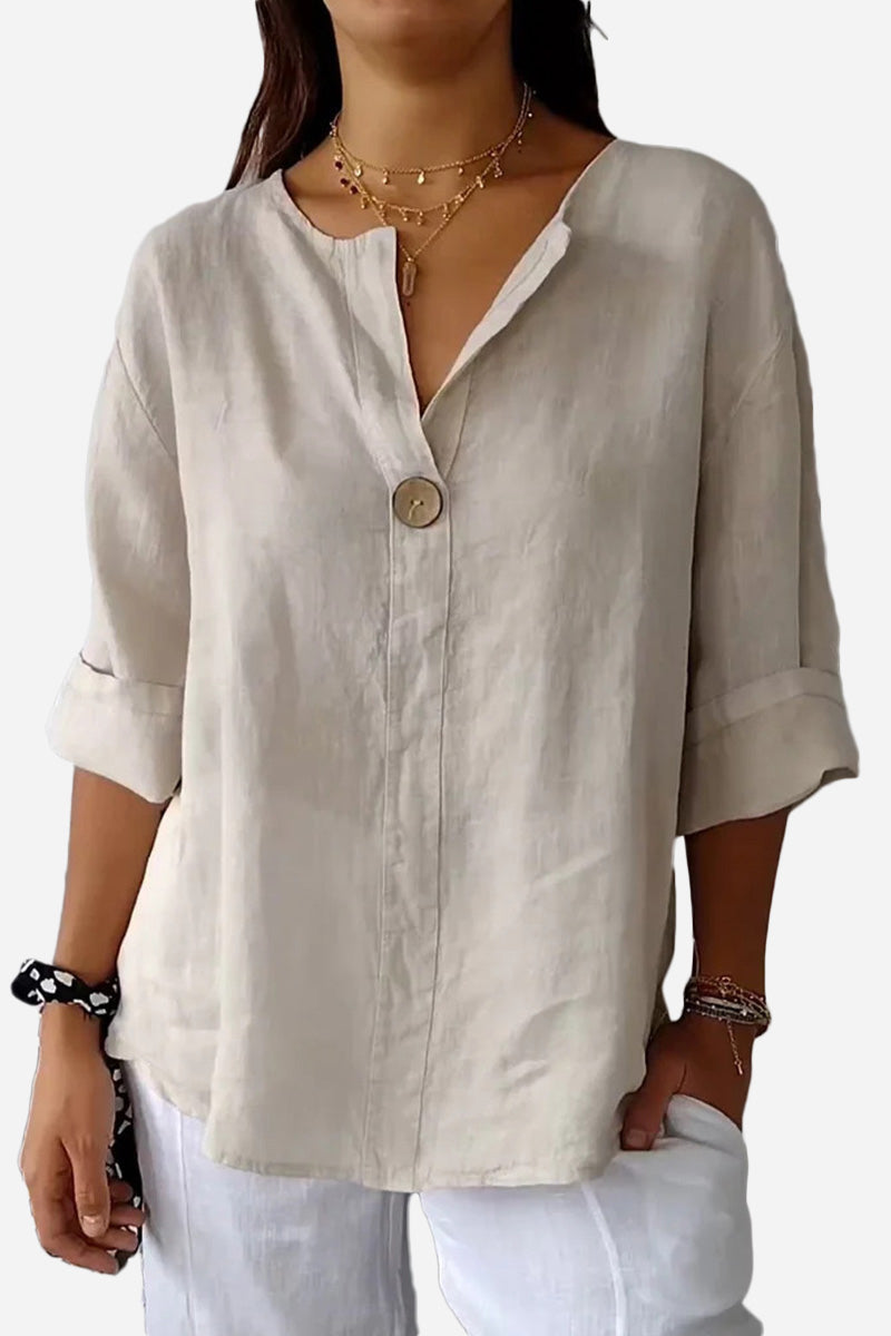 Clara™ | Linen Button Shirt