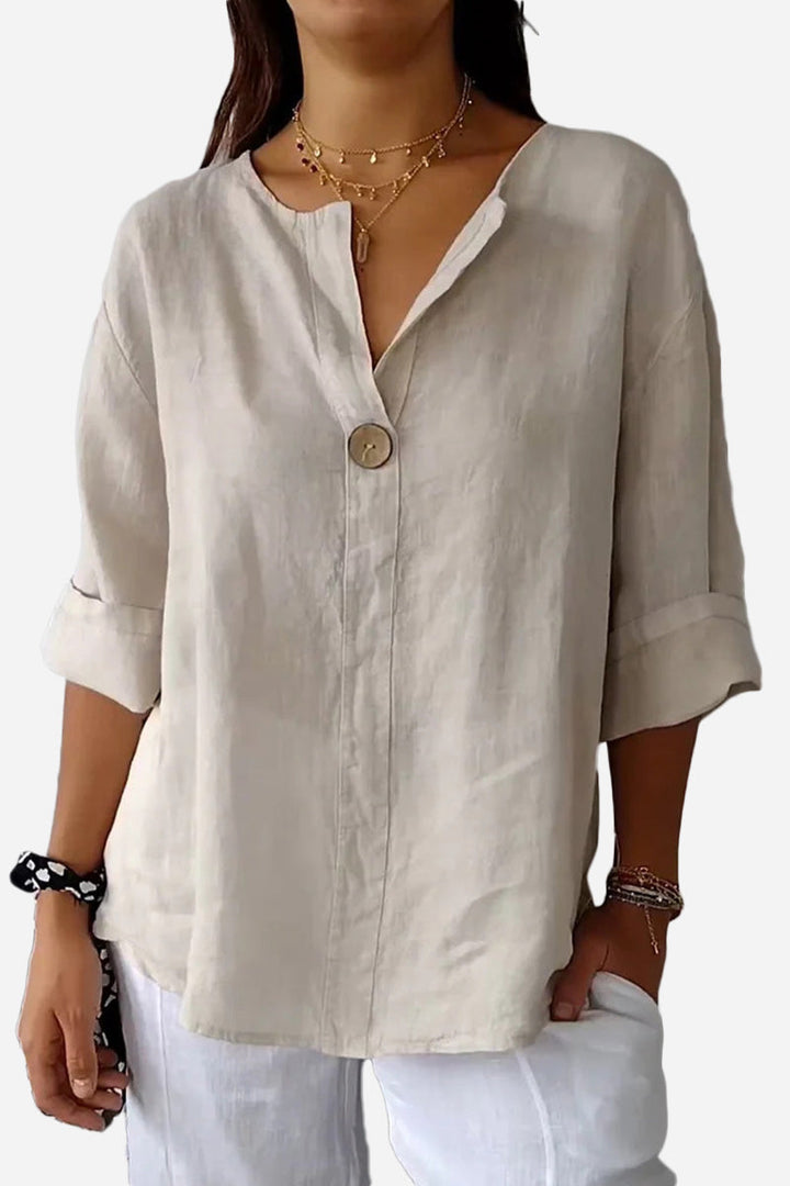 Clara™ | Linen Button Shirt