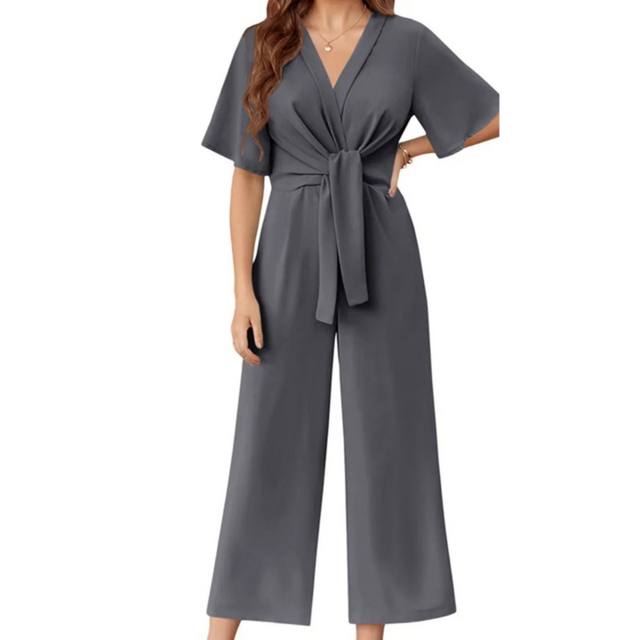 Colette™ | Elegant Summer Tie Knot Jumpsuit