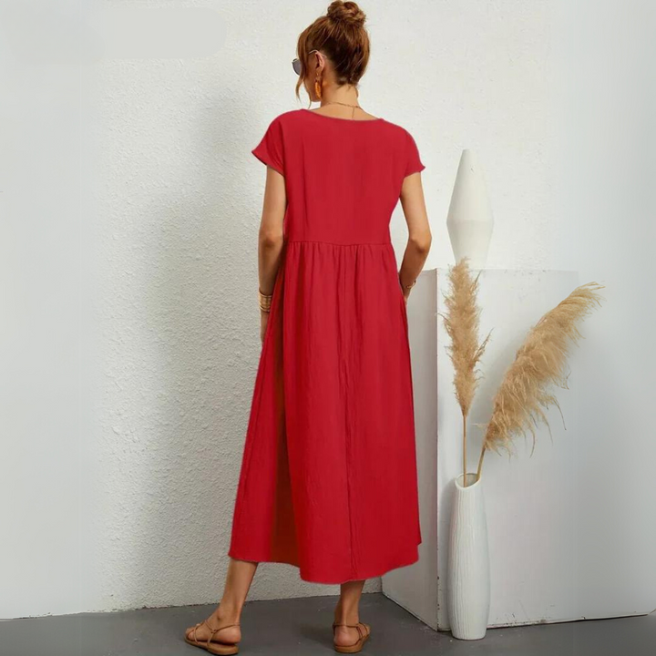 Miraelle™ | 100% Cotton Everyday Midi Dress