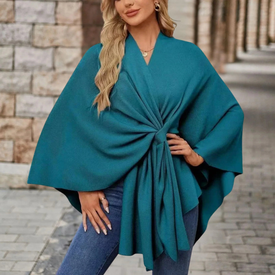 Yvette™ | Elegant Draped Poncho
