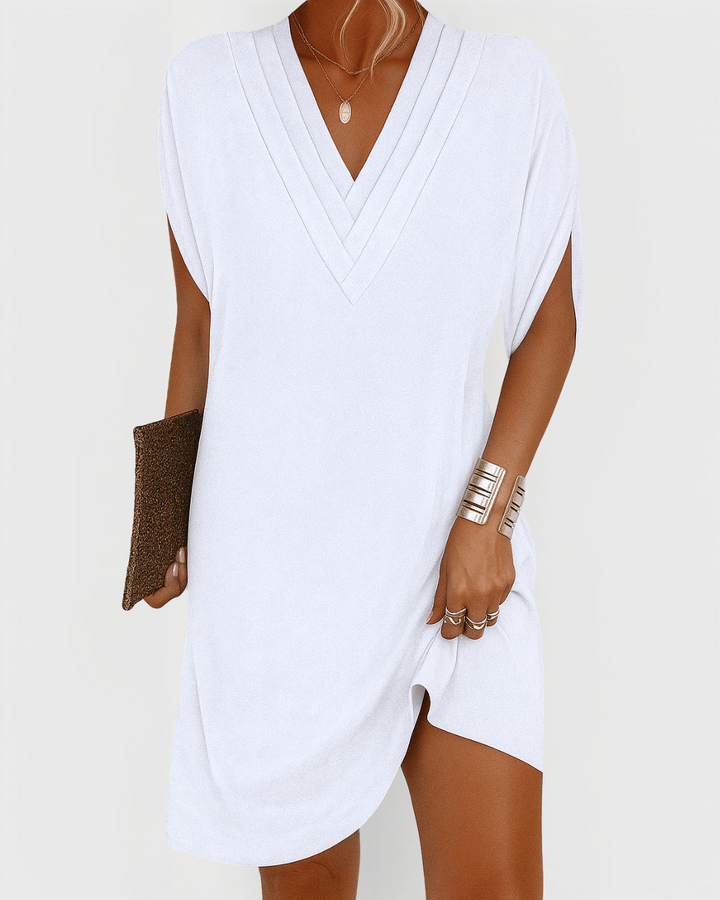 Raven™ | V-Neck Casual Mini Dress