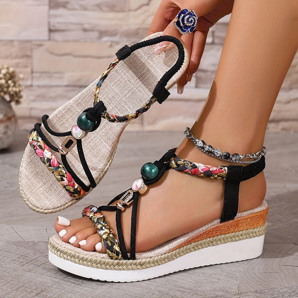 Tasia - Comfortable Wedge Heel Sandals