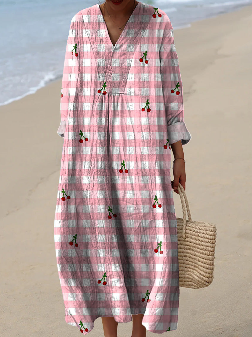Cerise™ | Cherry Plaid Dress