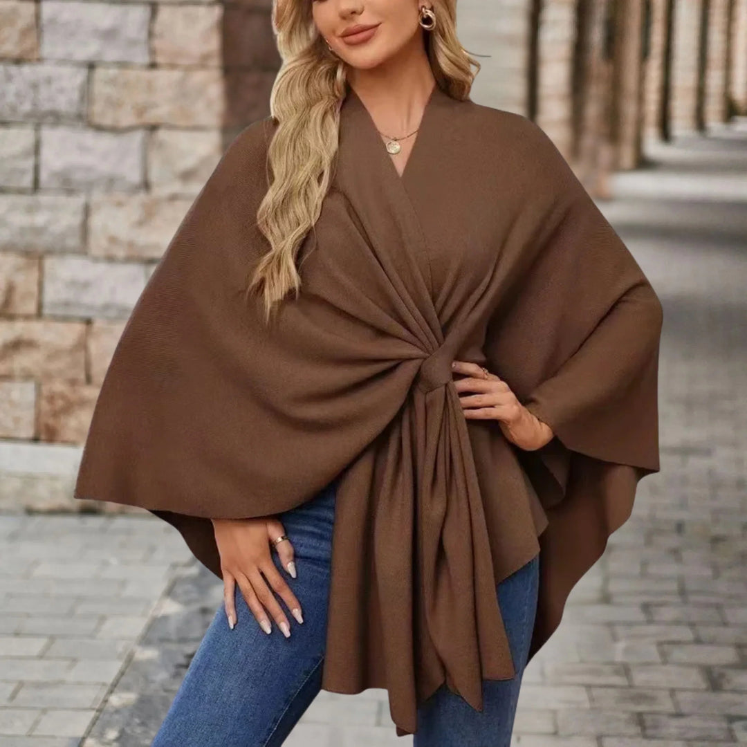 Yvette™ | Elegant Draped Poncho