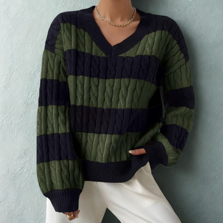 Morta™ | Comfy V-Neck Long Sleeve Sweater