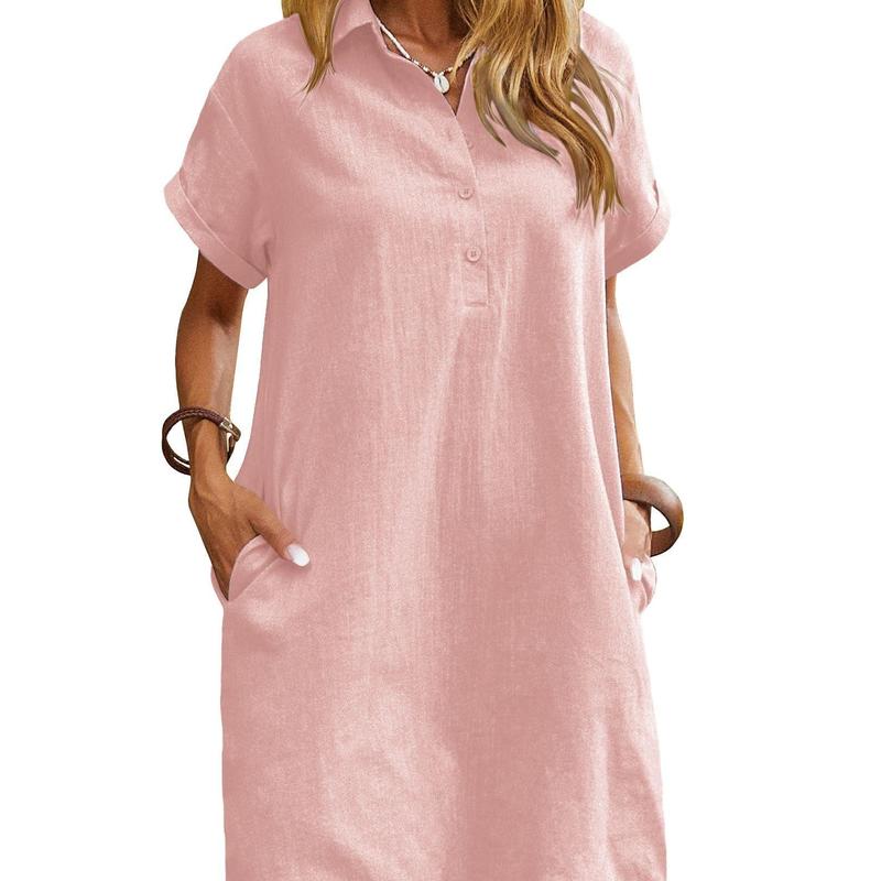 Ameline™ | Relaxed Short Sleeve Summer Dress