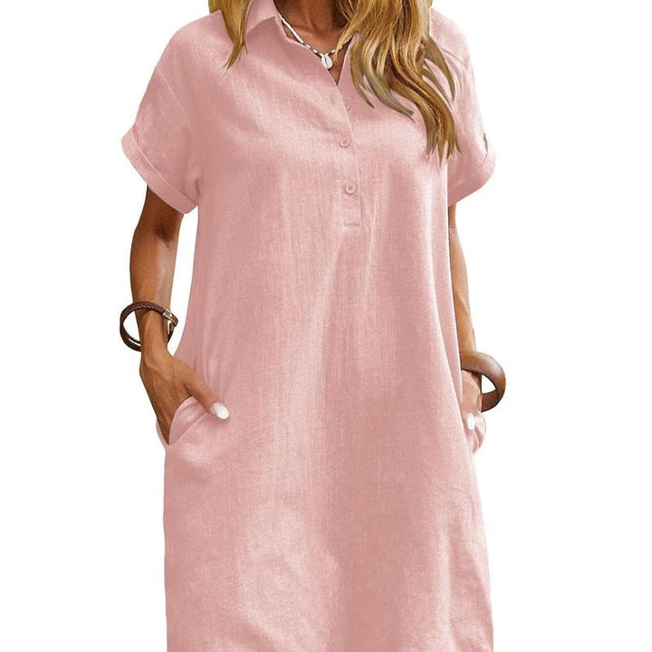 Ameline™ | Relaxed Short Sleeve Summer Dress