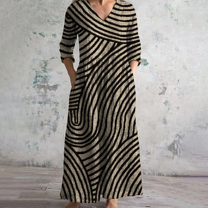 Mirelda™ | Vintage Striped Dress