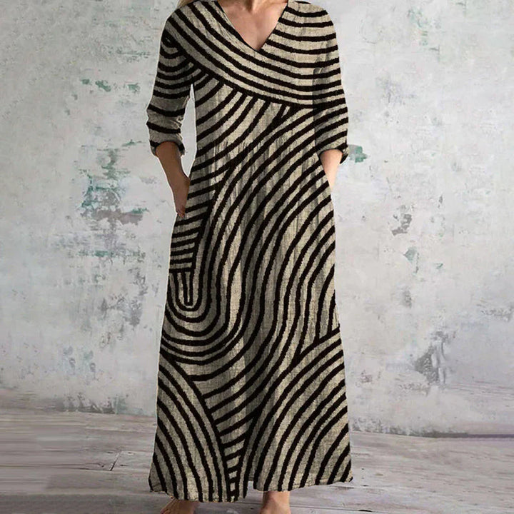 Mirelda™ | Vintage Striped Dress