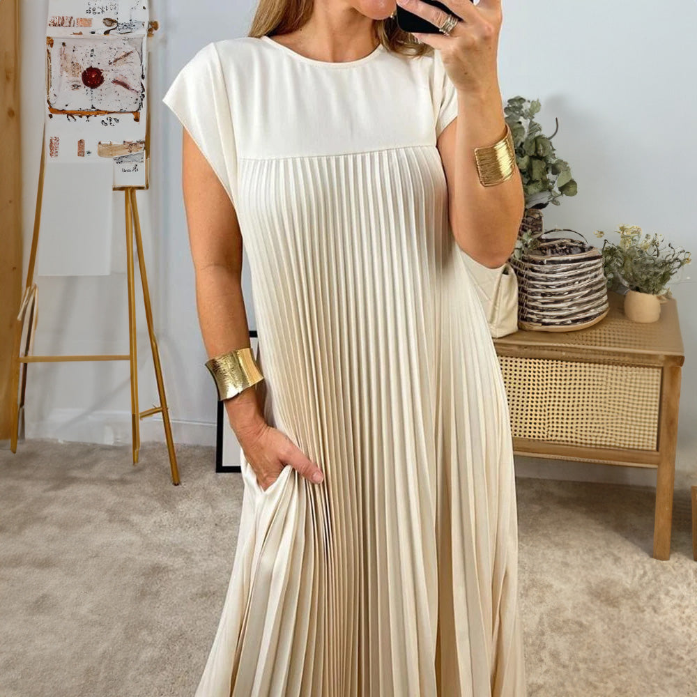 Justina™ | Pleated A-Line Dress