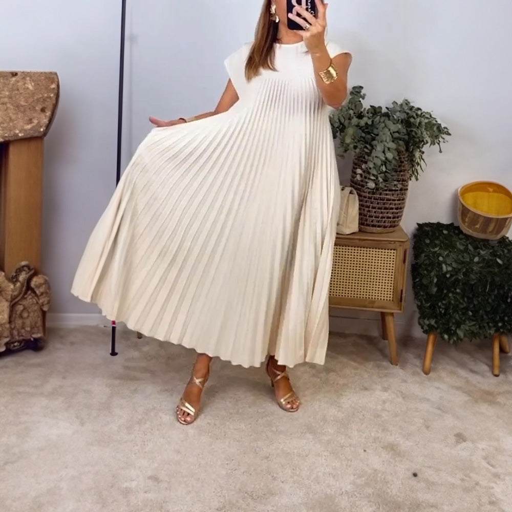 Justina™ | Pleated A-Line Dress