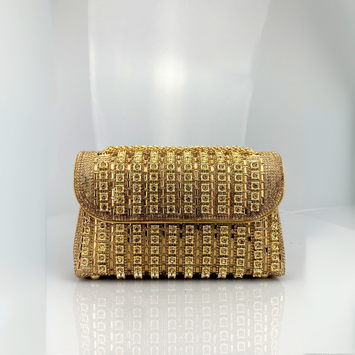 LAVIERA™ | Chic Chain Colored Diamond Shoulder Bag