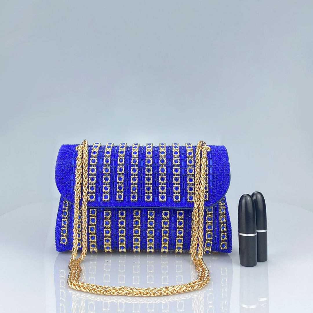 LAVIERA™ | Chic Chain Colored Diamond Shoulder Bag