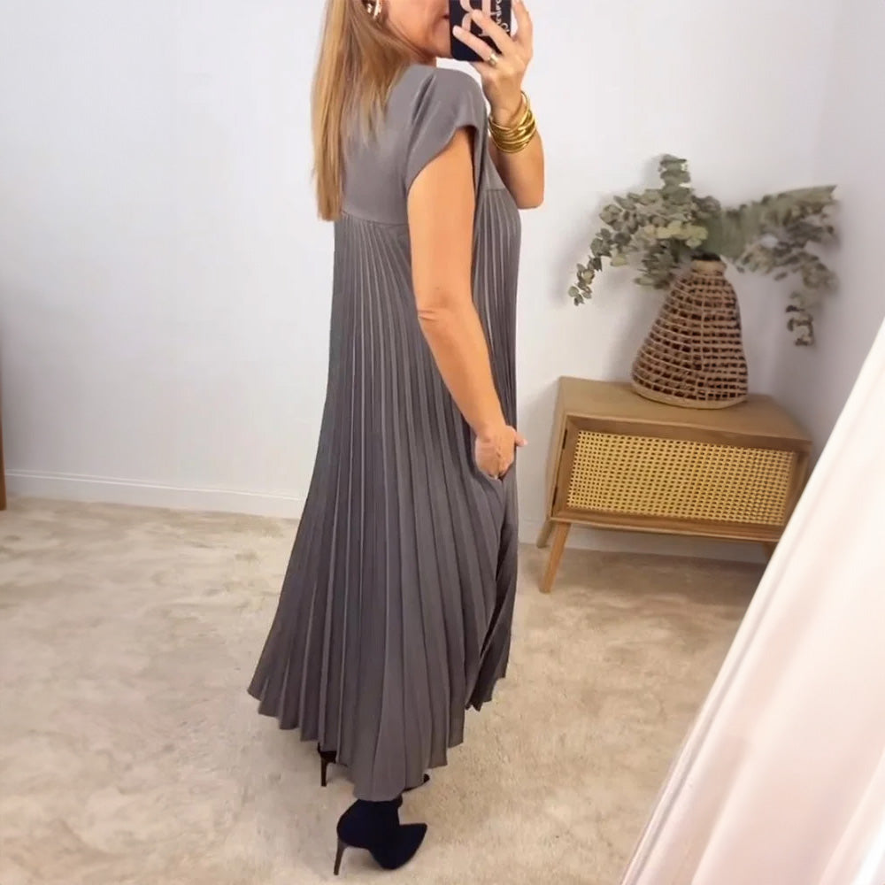 Justina™ | Pleated A-Line Dress