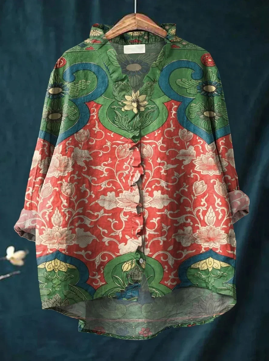 Liora™ | Floral Lace Collar Short Sleeve Top – Casual & Chic T-Shirt