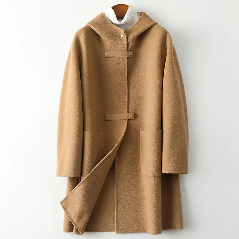 Victorine™ | Wool Hooded Coat