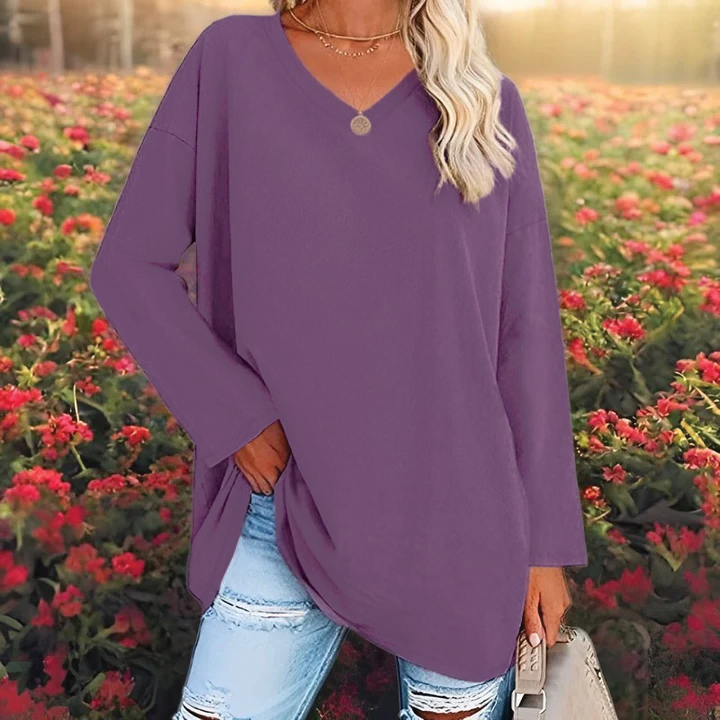Jacelinne™ | V-Neck Tunic Top