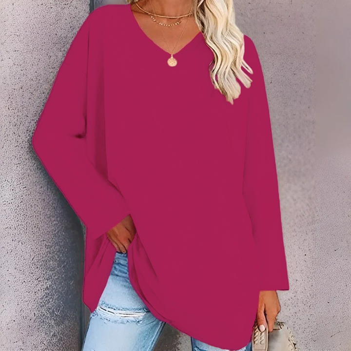 Jacelinne™ | V-Neck Tunic Top