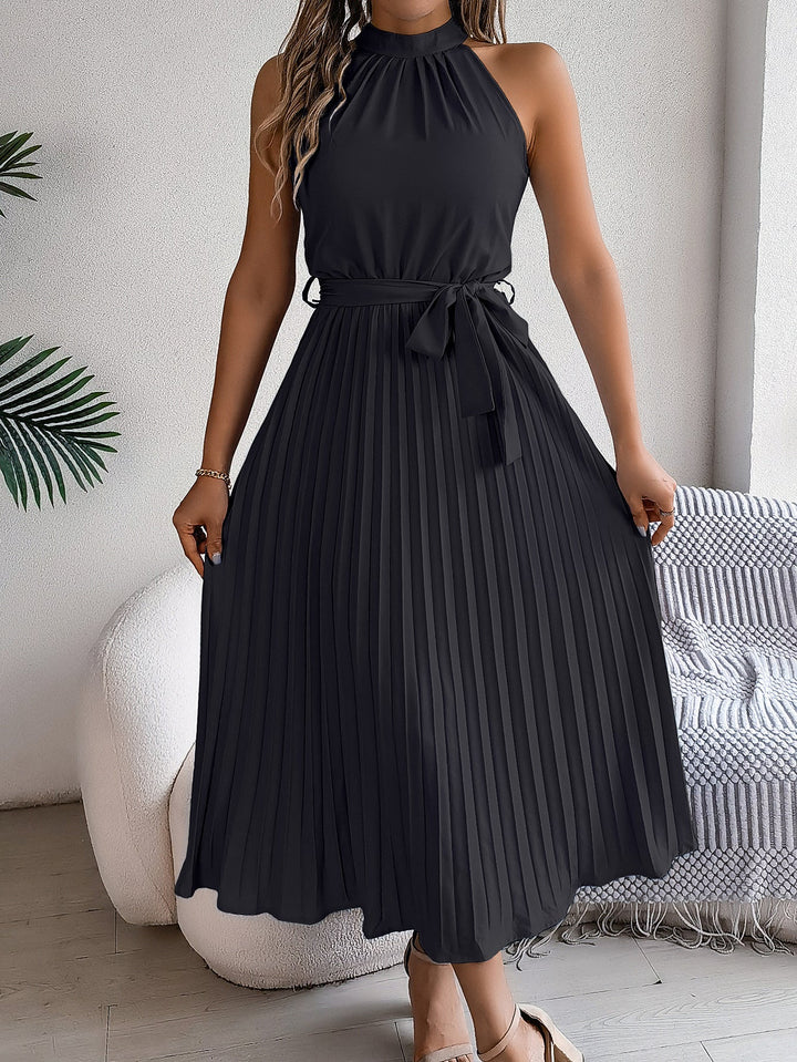 Mireille™ | Graceful Pleated Midi Dress