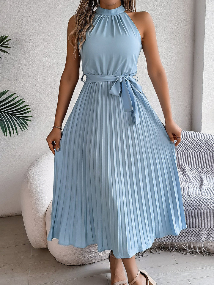 Mireille™ | Graceful Pleated Midi Dress
