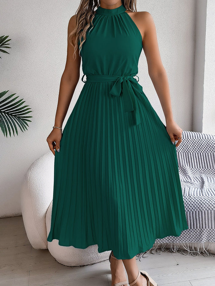 Mireille™ | Graceful Pleated Midi Dress