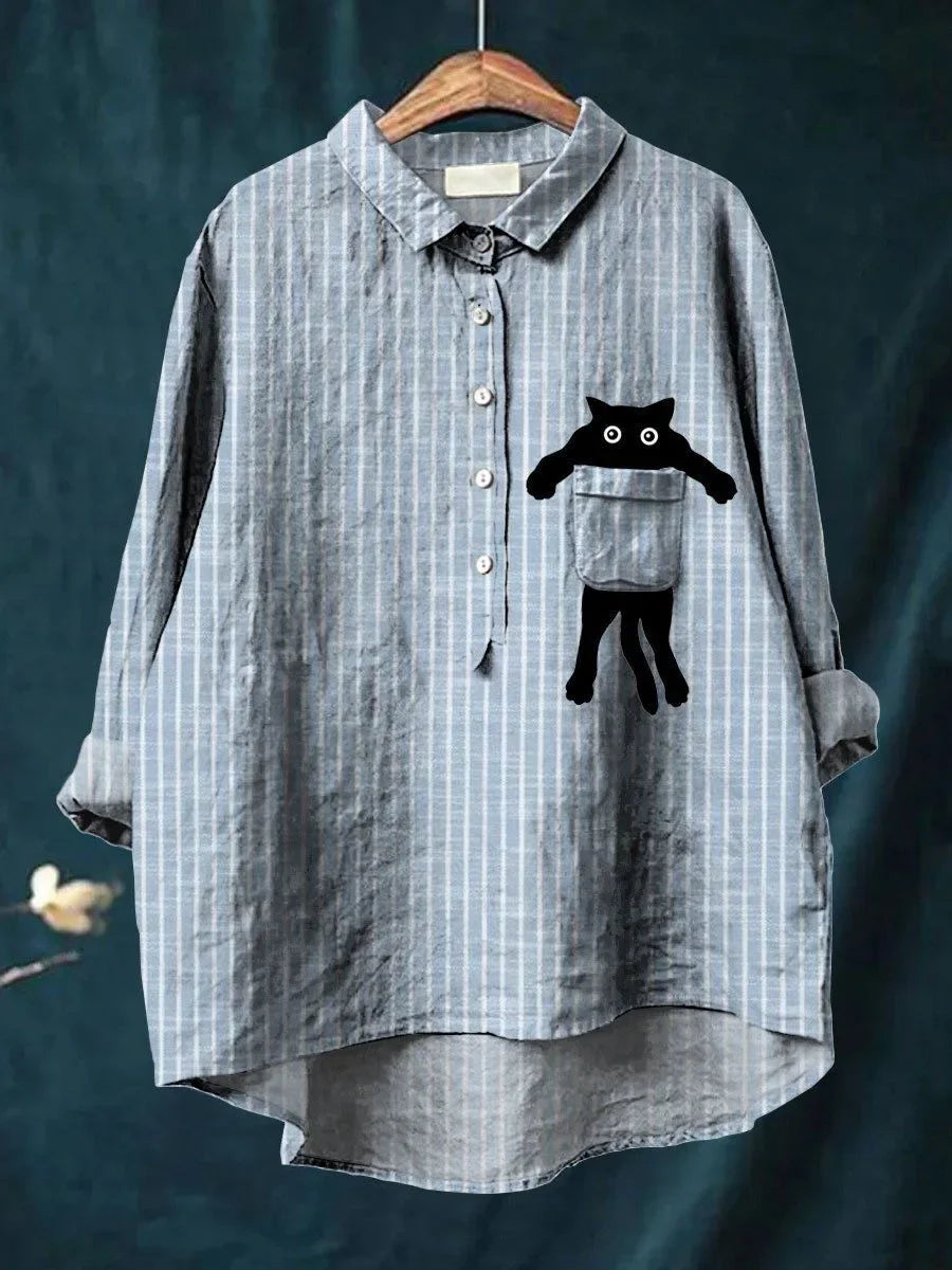 Sofia® | Casual Shirt with Pocket Print