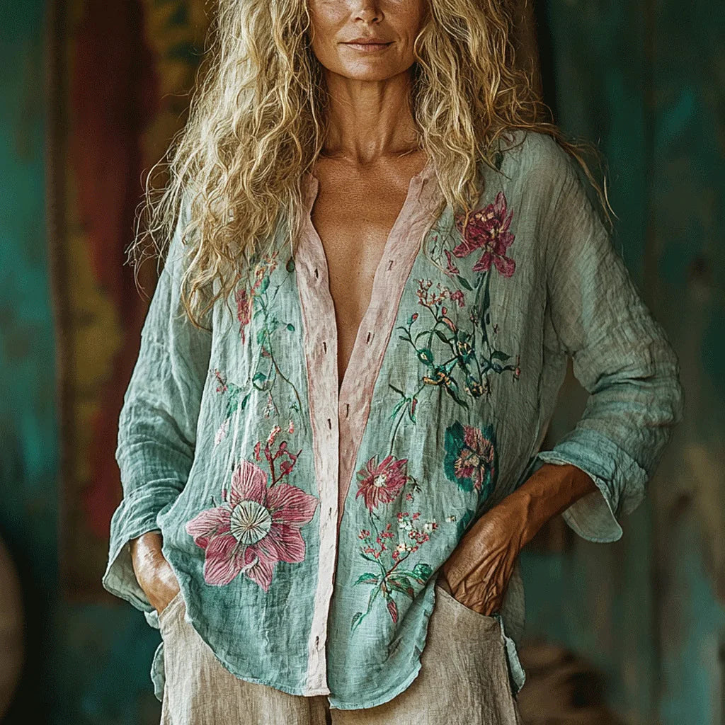 Adelora™ | Timeless Embroidered Blouse