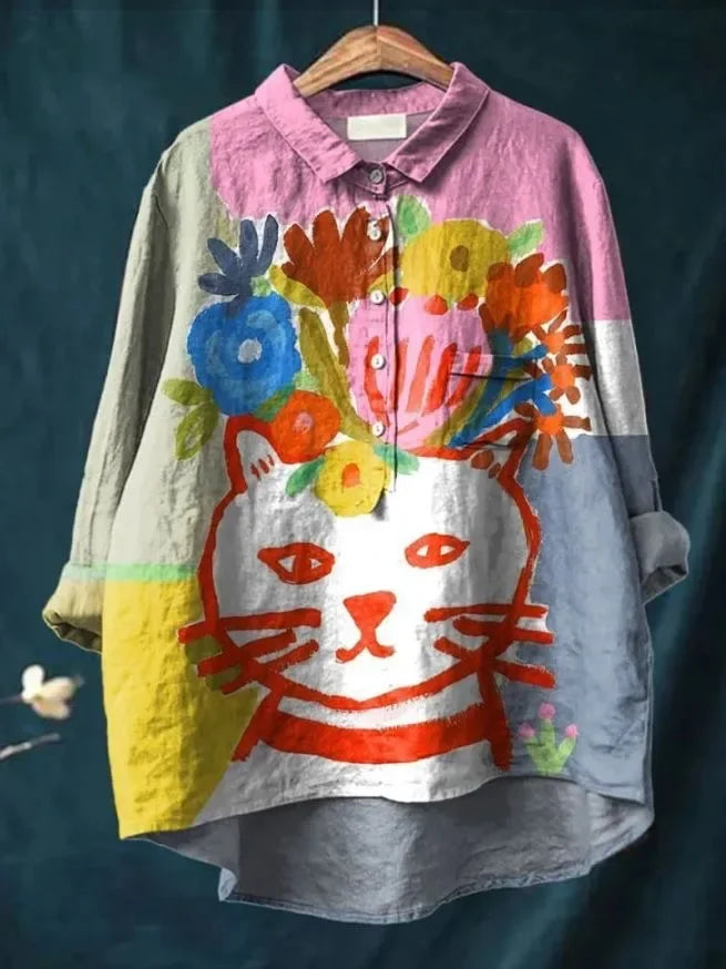 Sofia® | Artistic Shirt with Playful Print
