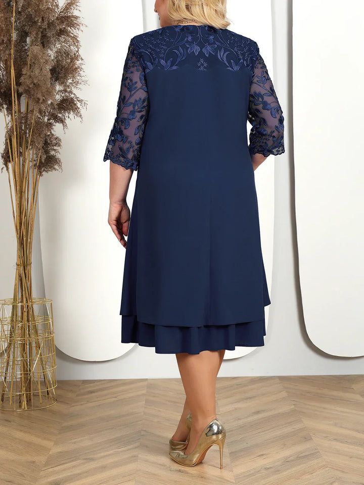 Theresia™ | Embroidered Banquet Dress in Plus Size