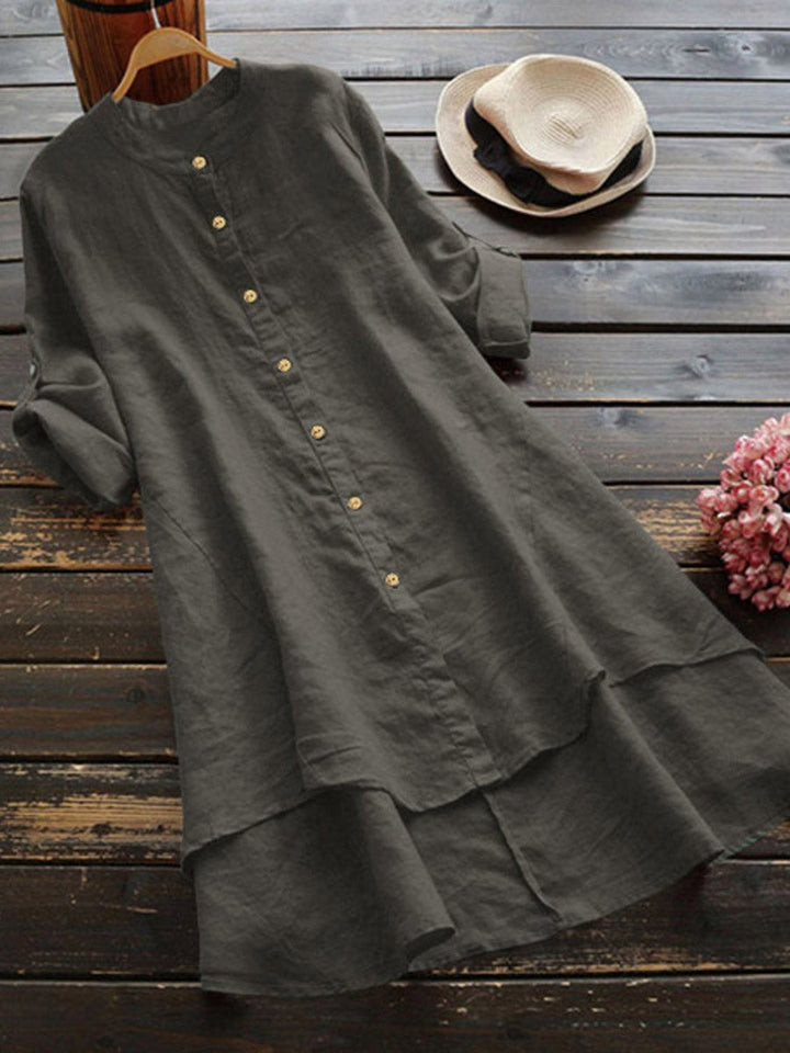 Elivara™ | Casual Linen Dress