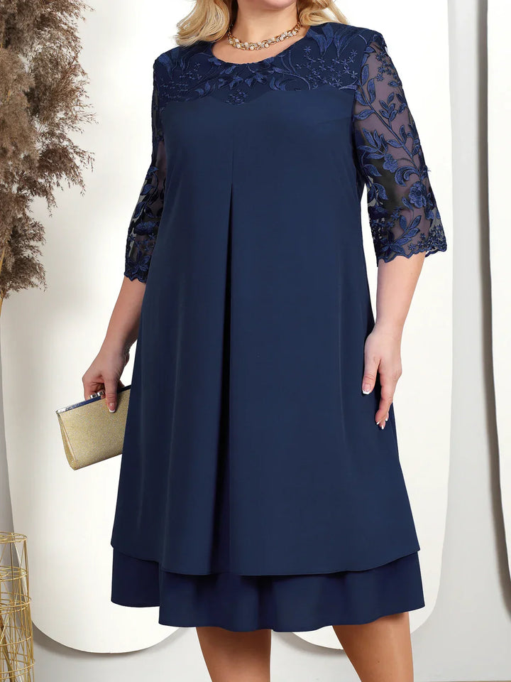 Theresia™ | Embroidered Banquet Dress in Plus Size