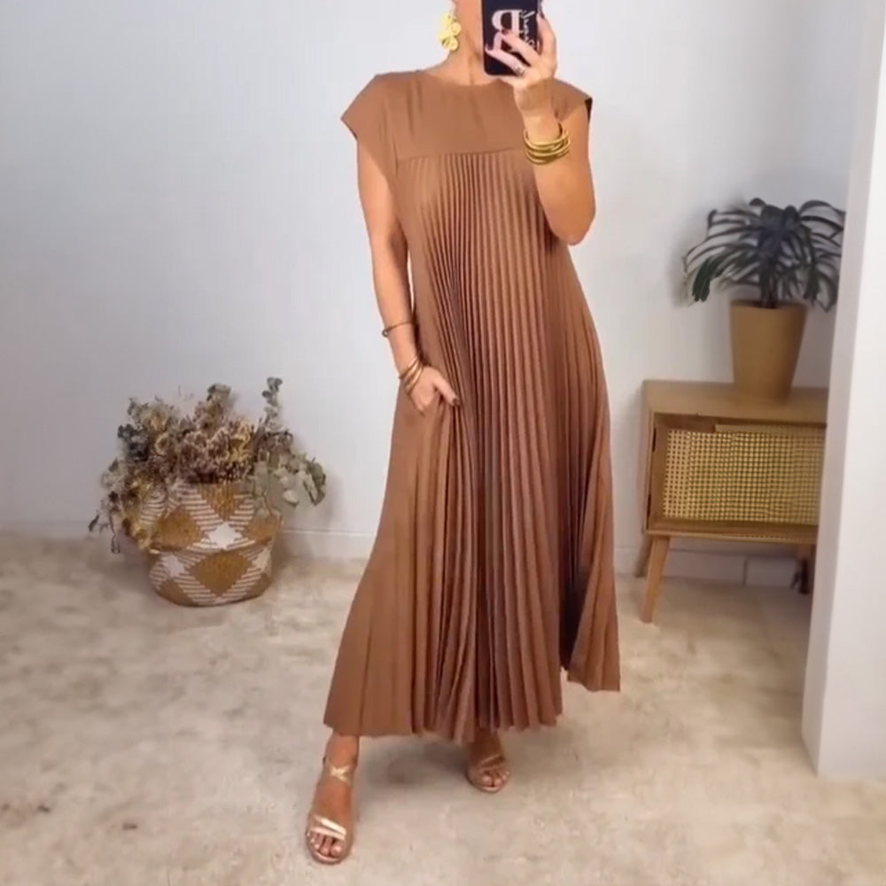 Justina™ | Pleated A-Line Dress