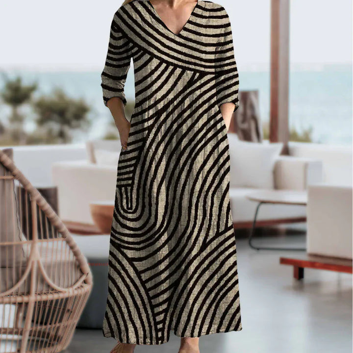 Mirelda™ | Vintage Striped Dress