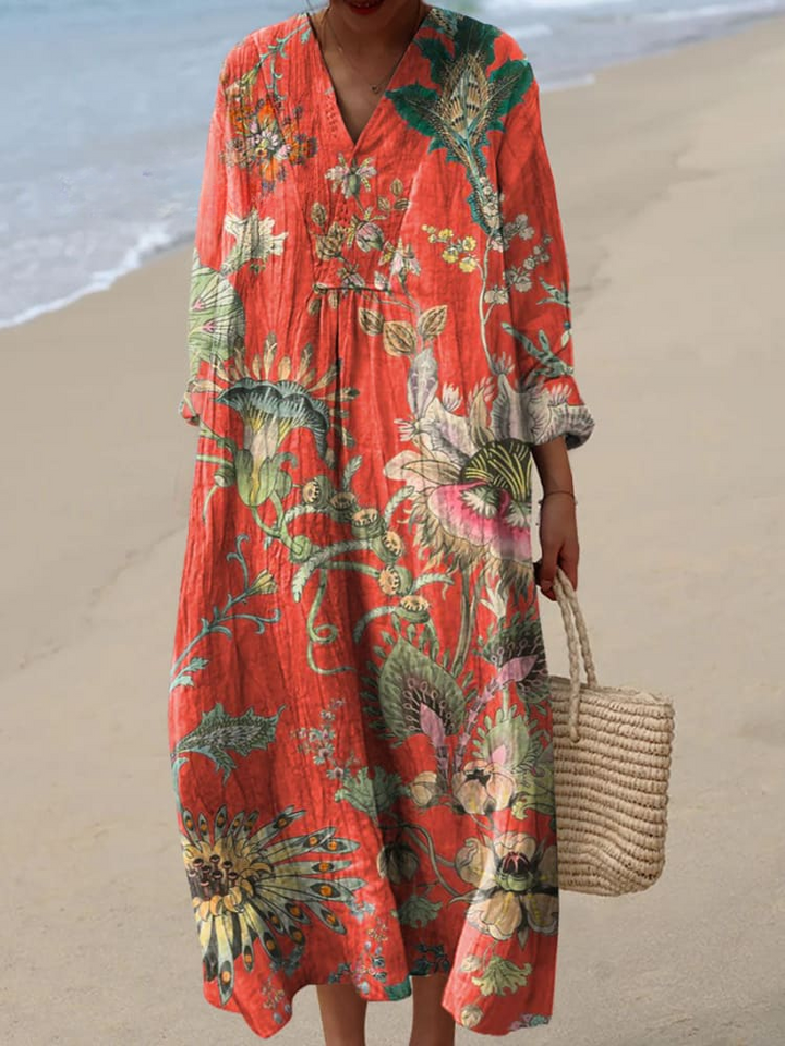 Casual Dresses | Multicolor Garden Canvas Dress