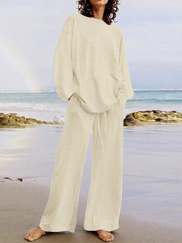 Alviera™ | Elegant Two-Piece Linen Set