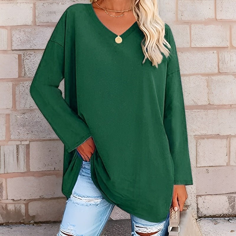 Jacelinne™ | V-Neck Tunic Top
